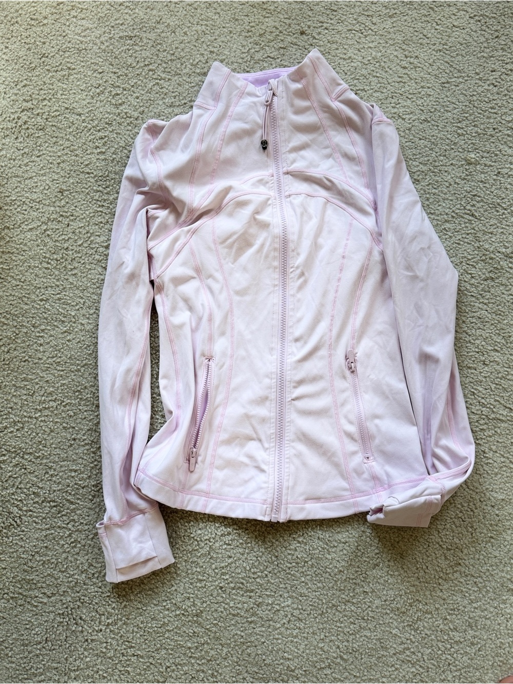 LULULEMON Define Jacket Nulu Buttery Soft PNKO Pink Organza Size 4